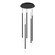 Viggo LED Chandelier in Black (34|PD69405R2BK)
