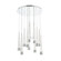 Quill LED Chandelier in Black (34|PD59415RBK)