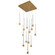Quill LED Chandelier in Aged Brass (34|PD59413SAB)