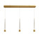 Quill LED Chandelier in Aged Brass (34|PD59403LAB)
