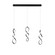 Interlace LED Chandelier in Black (34|PD47803LBK)