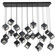 Ice Cube LED Chandelier in Black (34|PD29323LBK)