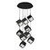 Ice Cube LED Chandelier in Black (34|PD29309RBK)
