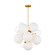 Aria Nine Light Chandelier in Burnished Brass (454|KSC1109BBS)