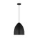 Huron One Light Pendant in Midnight Black (454|DJP1151MBK)