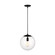 Leo - Hanging Globe One Light Pendant in Midnight Black (454|6701801112)