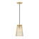 Liana One Light Pendant in Brushed Gold (43|D328M6PABG)