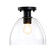 Indigo One Light Semi Flush Mount in Matte Black (43|D312MSFMB)