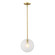 Sky Fall One Light Pendant in Brushed Gold (43|D311C10PBG)