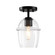 Summer Jazz One Light Semi Flush Mount in Matte Black (43|D310MSFMB)