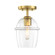 Summer Jazz One Light Semi Flush Mount in Brushed Gold (43|D310MSFBG)