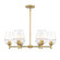 Summer Jazz Six Light Chandelier in Brushed Gold (43|D310M6CHBG)