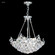 Contemporary Six Light Chandelier in Silver (64|40734S11)