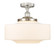 Edison One Light Semi-Flush Mount in Brushed Satin Nickel (405|6161FSNG69116)