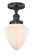 Edison One Light Semi-Flush Mount in Oil Rubbed Bronze (405|6161FOBG6617)