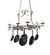Laramie Eight Light Pot Rack in Blackened Pewter (57|271988)