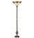 Shell with Jewels One Light Torchiere in Stained Glass Mahogany Bronze (57|271651)
