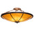 Commerce Eight Light Semi-Flushmount in Mahogany Bronze (57|270574)