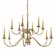 Matera 12 Light Dining Chandelier in Brushed Brass (8|5780BR)