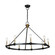 Notting Hill Nine Light Chandelier in Black and Brushed Brass (78|AC11989BB)