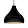 Radiance One Light Pendant in Gloss Black (102|CER6565BLKNCKLRIGID)