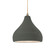 Radiance One Light Pendant in Pewter Green (102|CER6560PWGNABRSBEIGTWST)