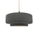 Radiance One Light Pendant in Gloss Grey (102|CER6543GRYMBLKBEIGTWST)