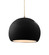 Radiance One Light Pendant in Gloss Black (102|CER6533BLKABRSBEIGTWST)
