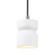 Radiance One Light Pendant in Gloss White (102|CER6500WHTMBLKBEIGTWST)