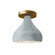 Radiance One Light Semi-Flush Mount in Concrete (102|CER6380CONCBRSS)