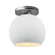 Radiance One Light Semi-Flush Mount in Gloss White (outside and inside of fixture) (102|CER6353WTWTNCKL)
