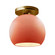 Radiance One Light Semi-Flush Mount in Gloss Blush (102|CER6353BSHBRSS)