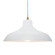 Radiance One Light Pendant in Gloss White (outside and inside of fixture) (102|CER6265WTWTABRSBEIGTWST)