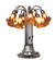 Dark Amber Tiffany Pond Lily 12 Light Table Lamp in Mahogany Bronze (57|273788)
