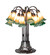 Amber/Green Tiffany Pond Lily 12 Light Table Lamp in Mahogany Bronze (57|273100)