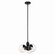 Silvarious Three Light Chandelier/Semi Flush in Black (12|52700BKCLR)