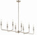 Alvaro Eight Light Linear Chandelier in Polished Nickel (12|52693PN)