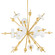 Maynard LED Chandelier in Aged Brass (70|8145AGB)