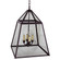 Foyer Four Light Hanging Lantern in Dark Brass (196|9732DBLT4CSG)