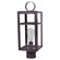 Newport One Light Post Mount in Dark Brass (196|63933DBMEDCSG)