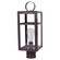 Newport One Light Post Mount in Dark Brass (196|63933DBMEDCLR)