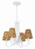 Kokomo Four Light Chandelier in Matte White (46|58324MWW)