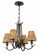 Kokomo Four Light Chandelier in Aged Bronze Brushed (46|58324ABZ)