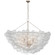 Talia LED Chandelier in Burnished Silver Leaf and Clear Swirled Glass (268|JN5124BSLCG)