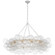 Talia LED Chandelier in Plaster White and Clear Swirled Glass (268|JN5108PWCG)