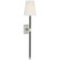 Basden LED Wall Sconce in Polished Nickel and Black Rattan (268|CHD2085PNBRTL)