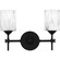 Aria Two Light Bath in Matte Black (10|ARI8615MBK)