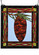 Pinecone Window in Right Blue Amber Red Bl (57|71920)
