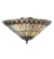 Tiffany Jeweled Peacock Three Light Flushmount in Mahogany Bronze (57|274068)