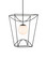 Rochefort Collection One Light Lantern in Black/White (142|95000012)